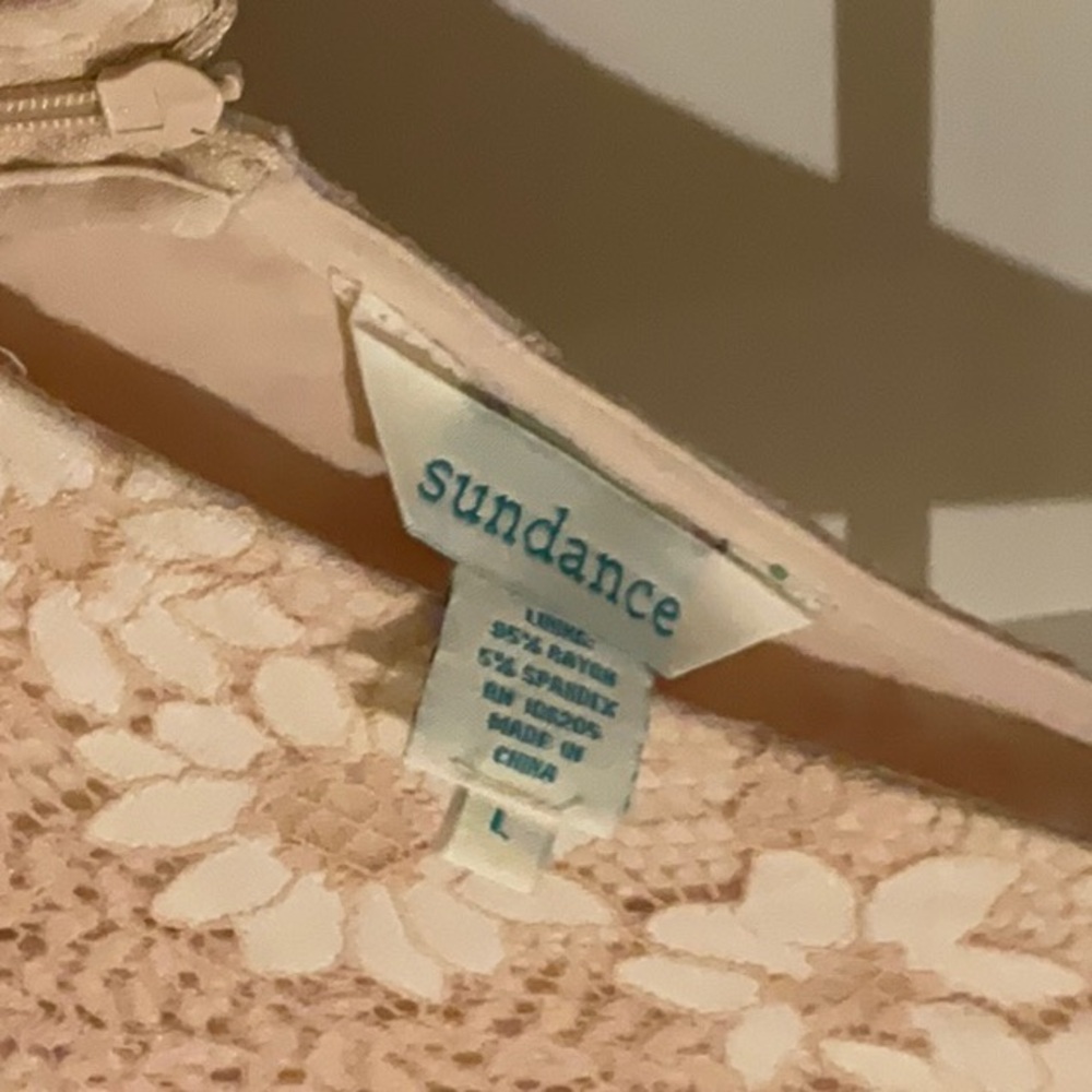 Sundance Cream Floral Knit Dress - Picture 2 of 3